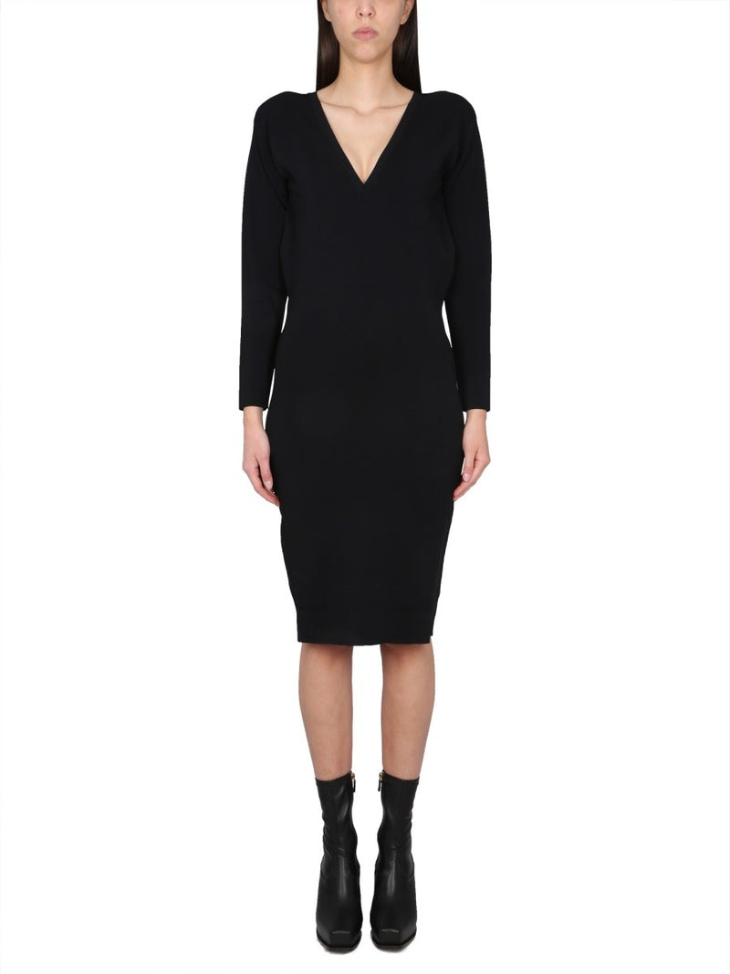 V-NECK DRESS