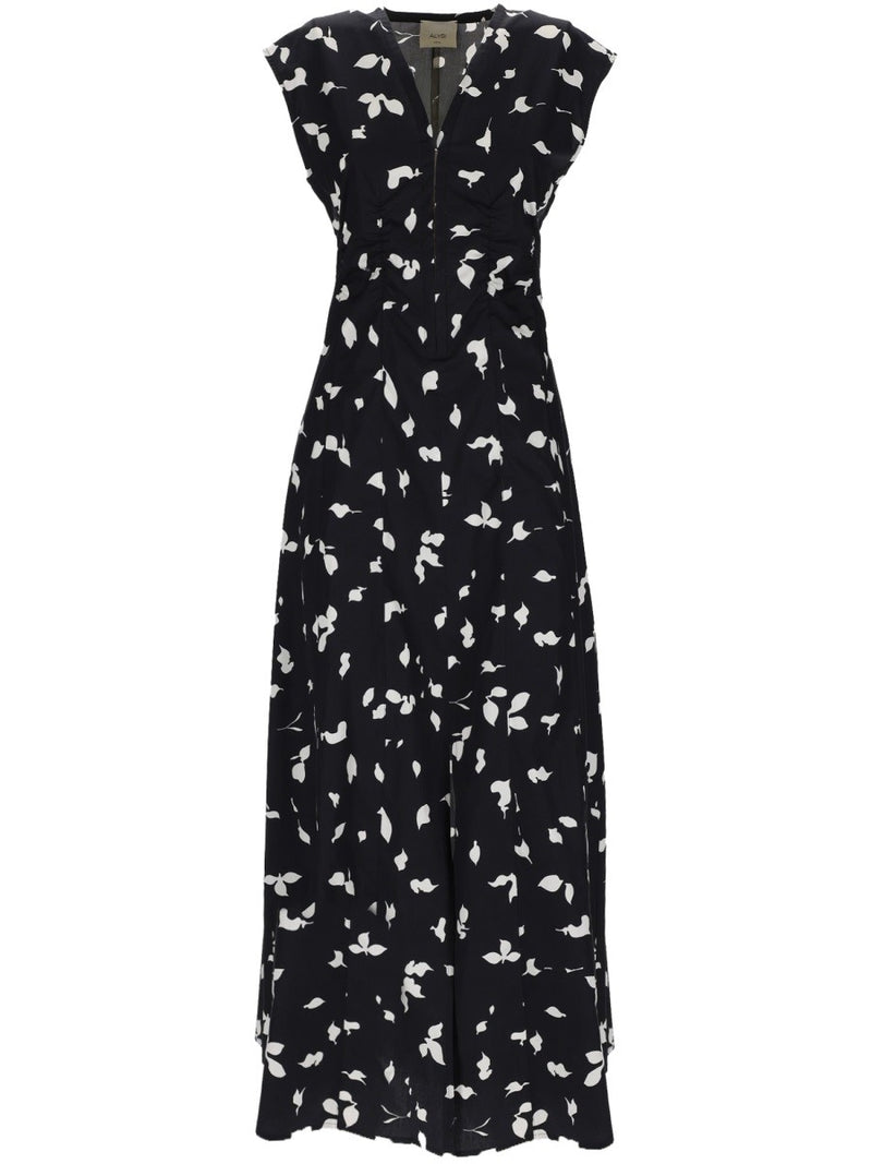 V-NECK LONG DRESS