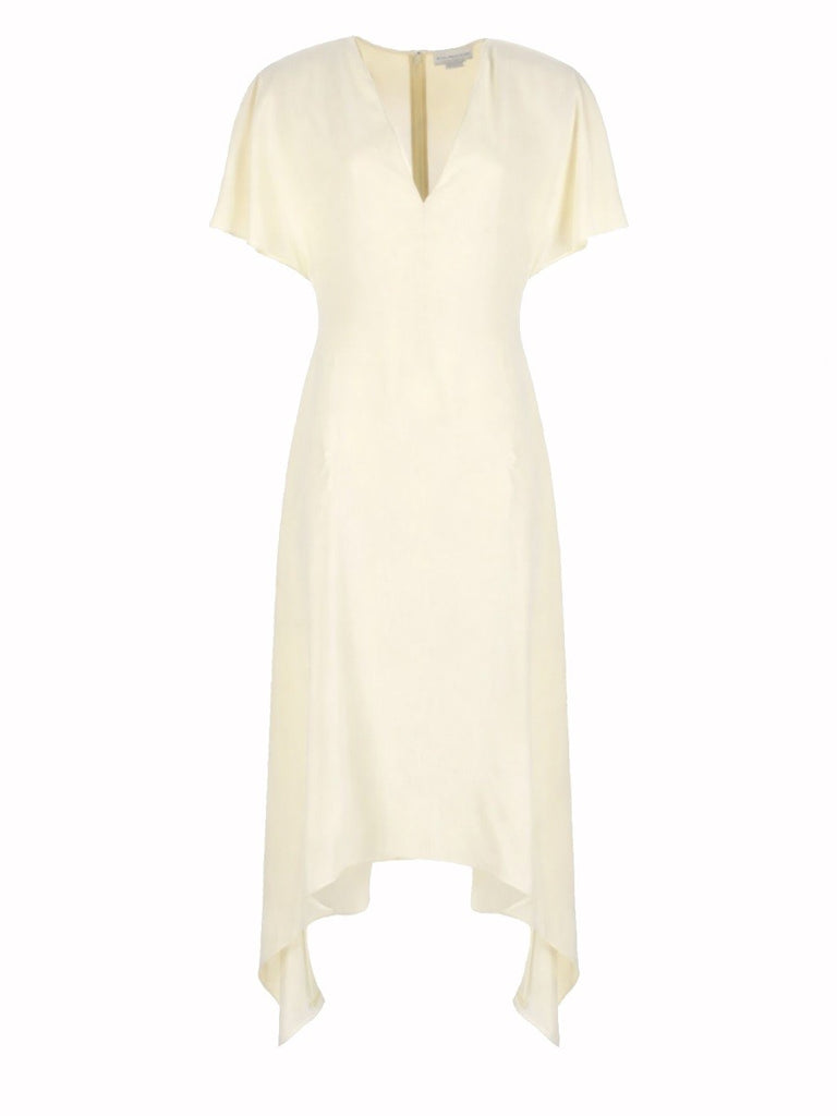 V-NECK MIDI DRESS