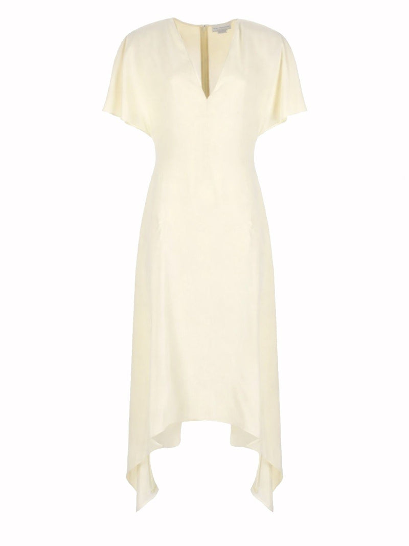 V-NECK MIDI DRESS