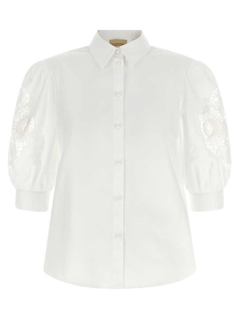 Valentino Garavani macramé insert shirt