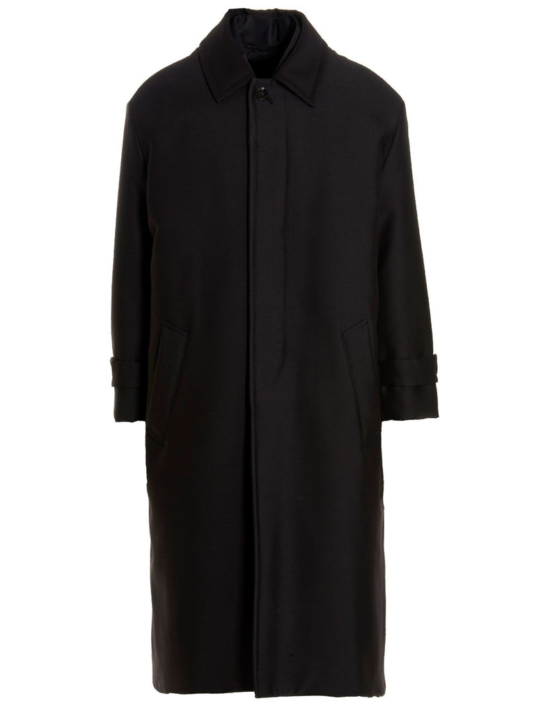 Valentino Pink PP Collection reversible long coat