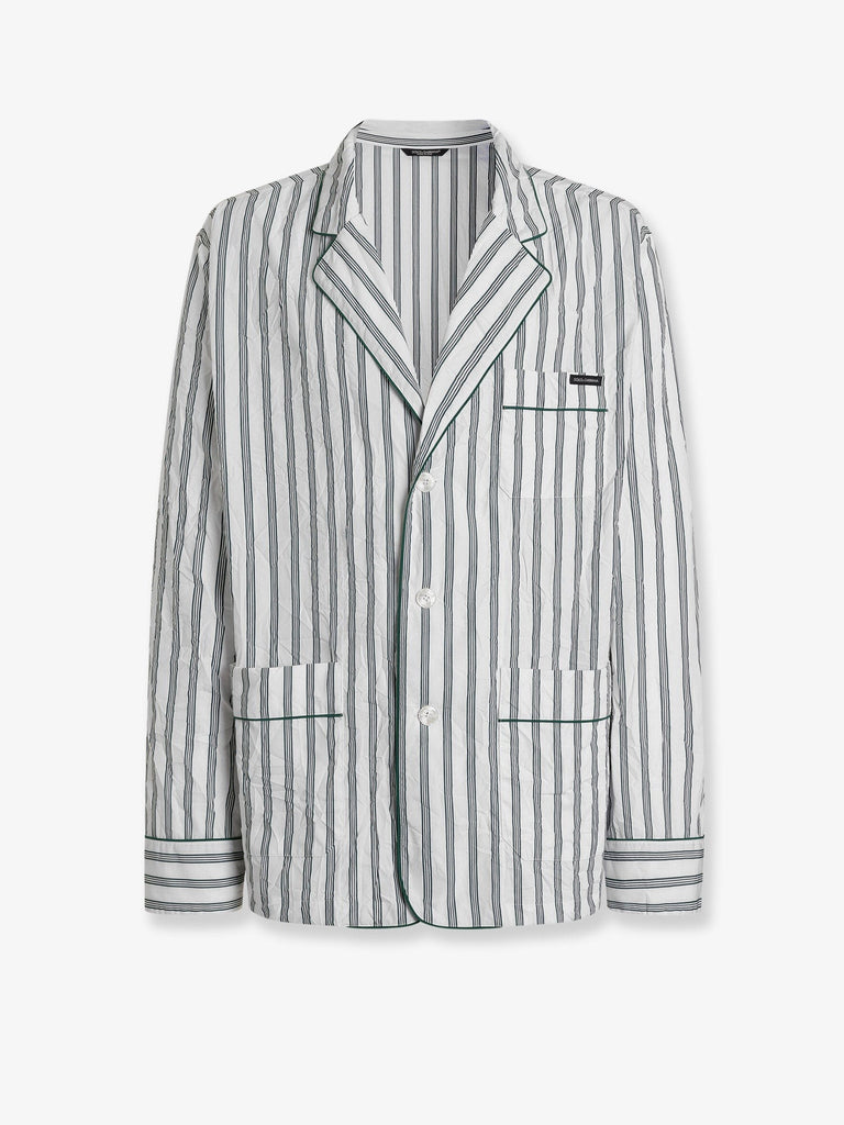 Vanity froissé fabric dressing gown shirt