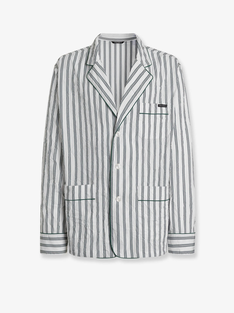 Vanity froissé fabric dressing gown shirt