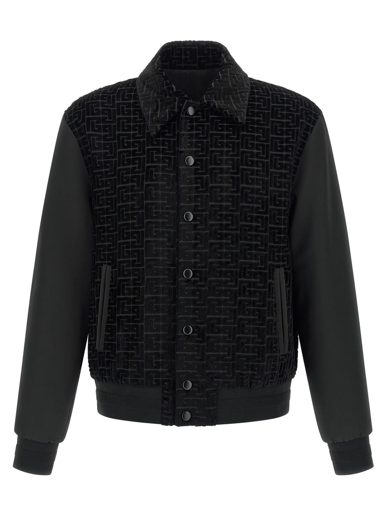 Velvet bomber jacket