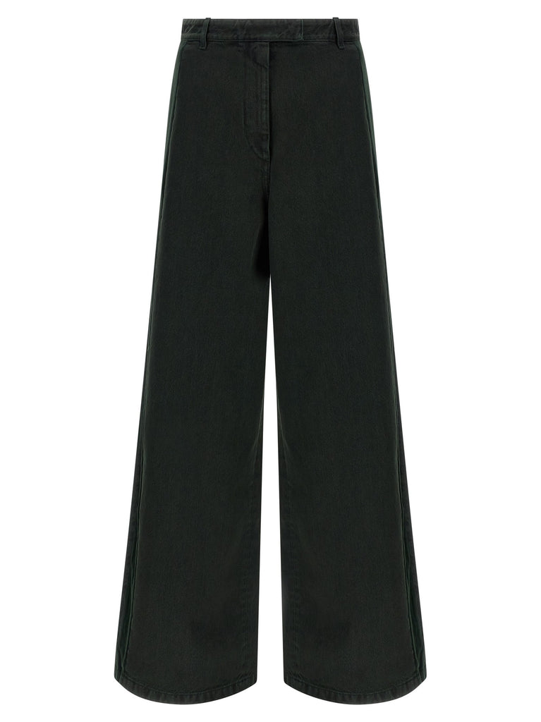 Velvet insert jeans