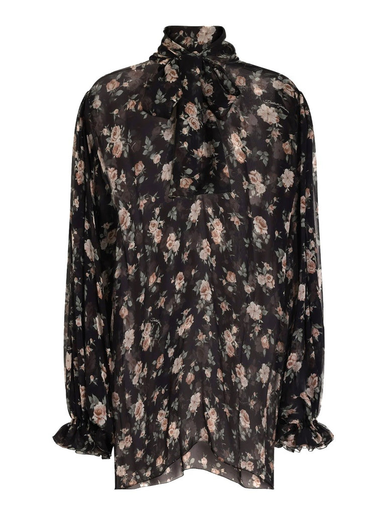 "VINTAGE ROSE" PRINT TOP