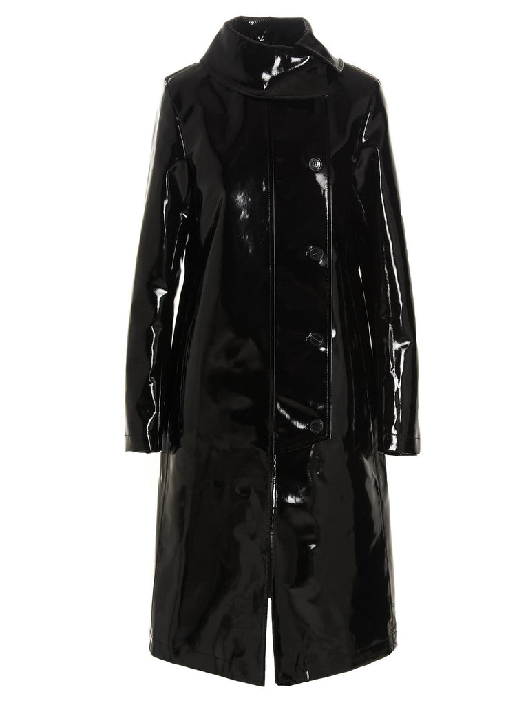 Vinyl trench coat
