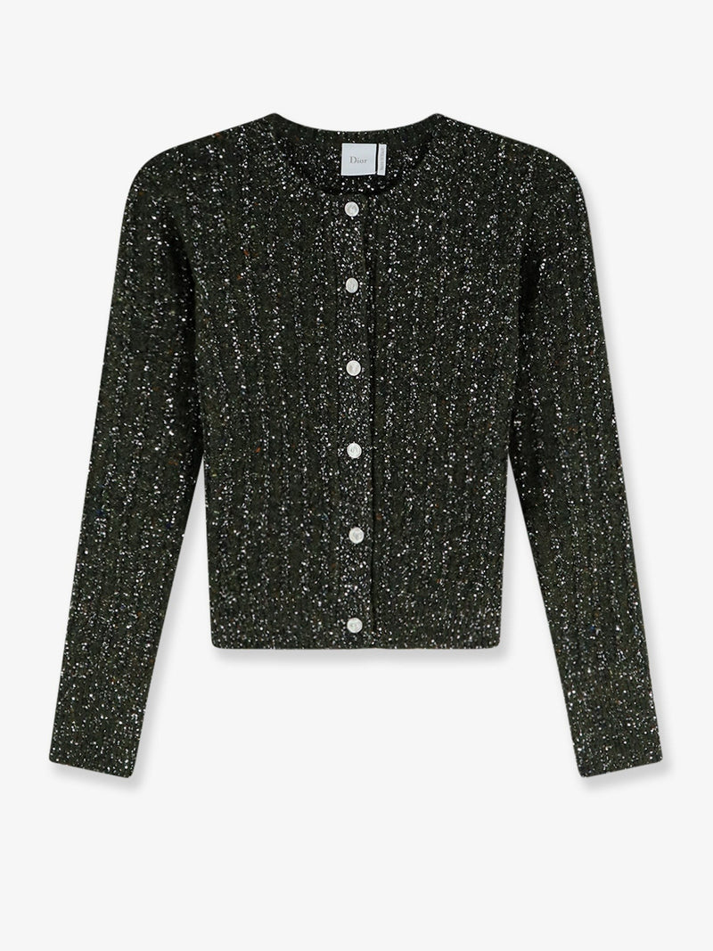 Virgin wool and cashmere blend tweed blazer