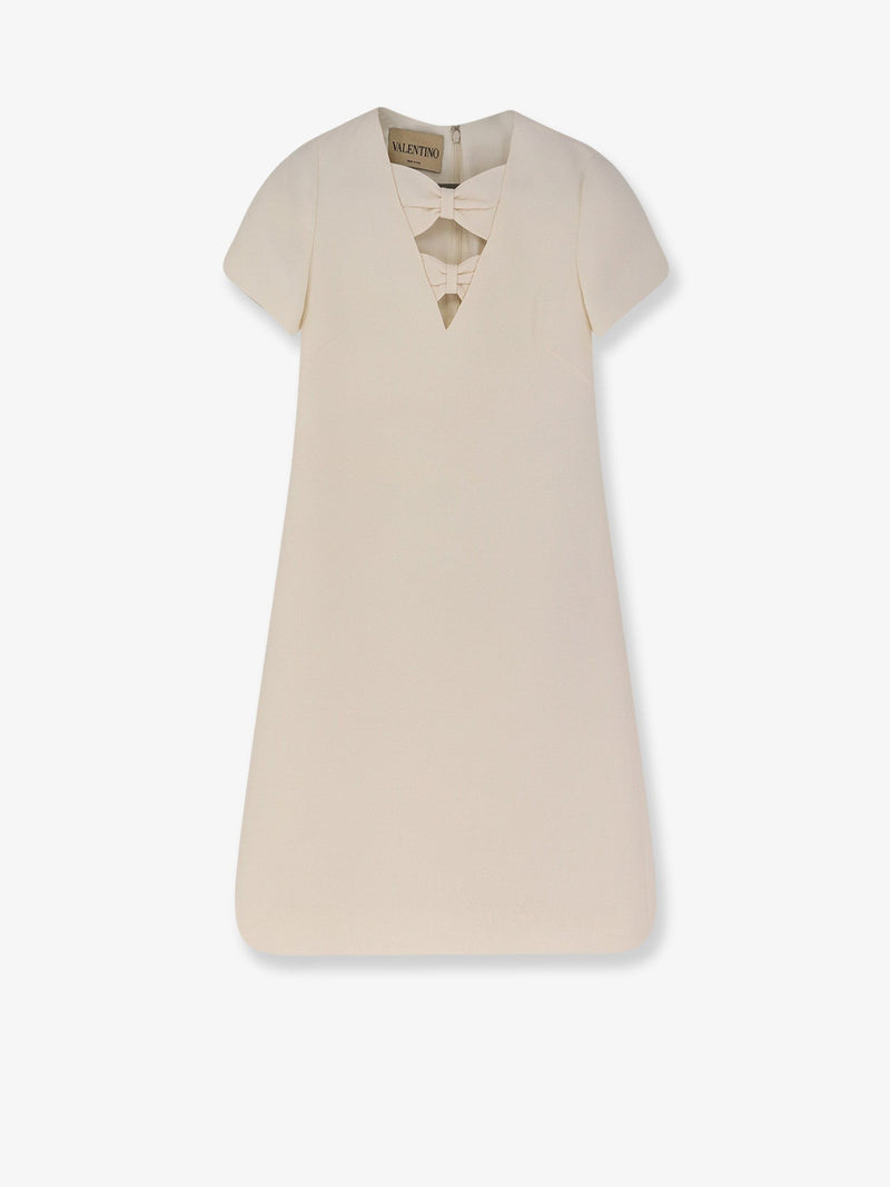 Virgin wool and silk mini dress