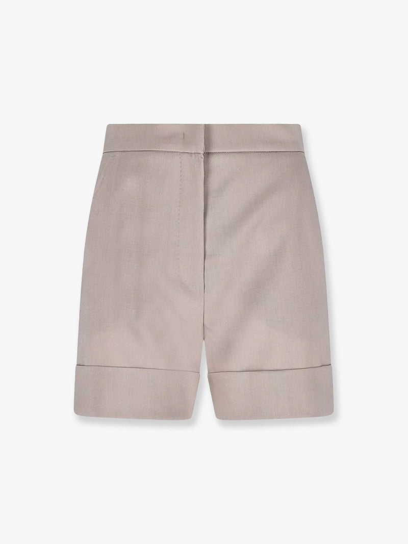 Virgin wool, mohair and wool blend bermuda shorts