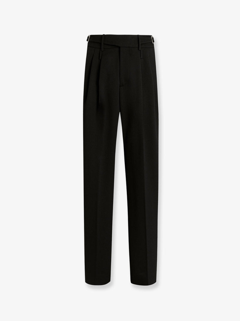 Virgin wool trousers with frontal pinces