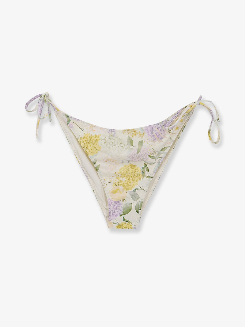 Virgo Bikini Slip with Lemony Flower print