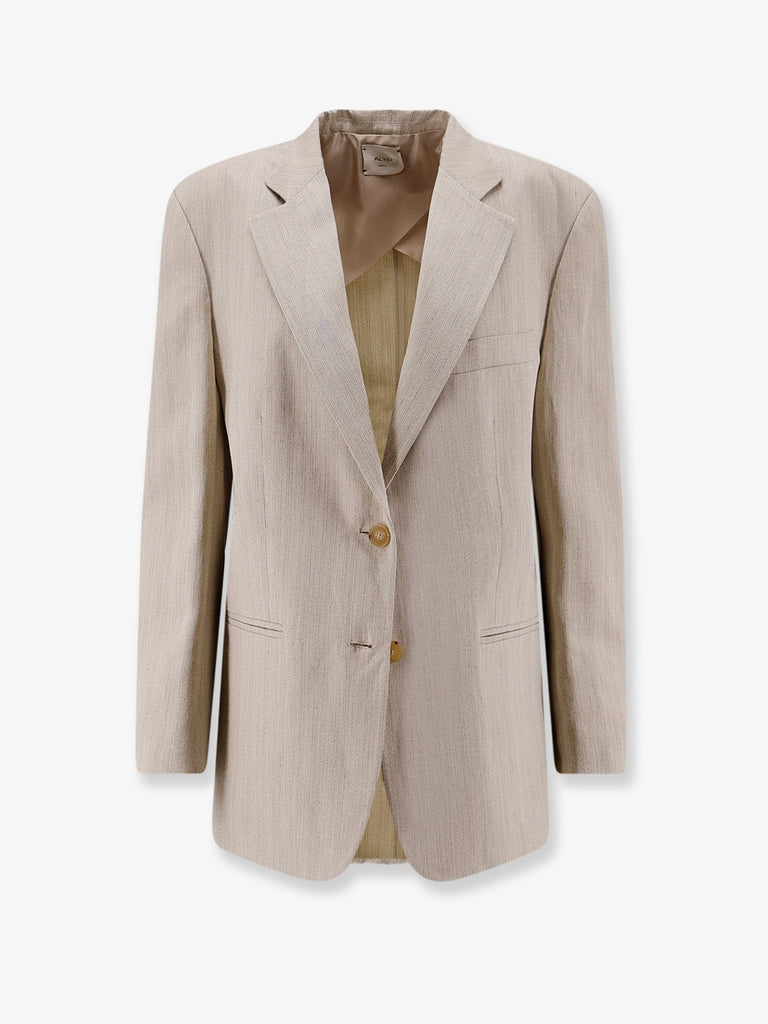 Viscose and linen blazer
