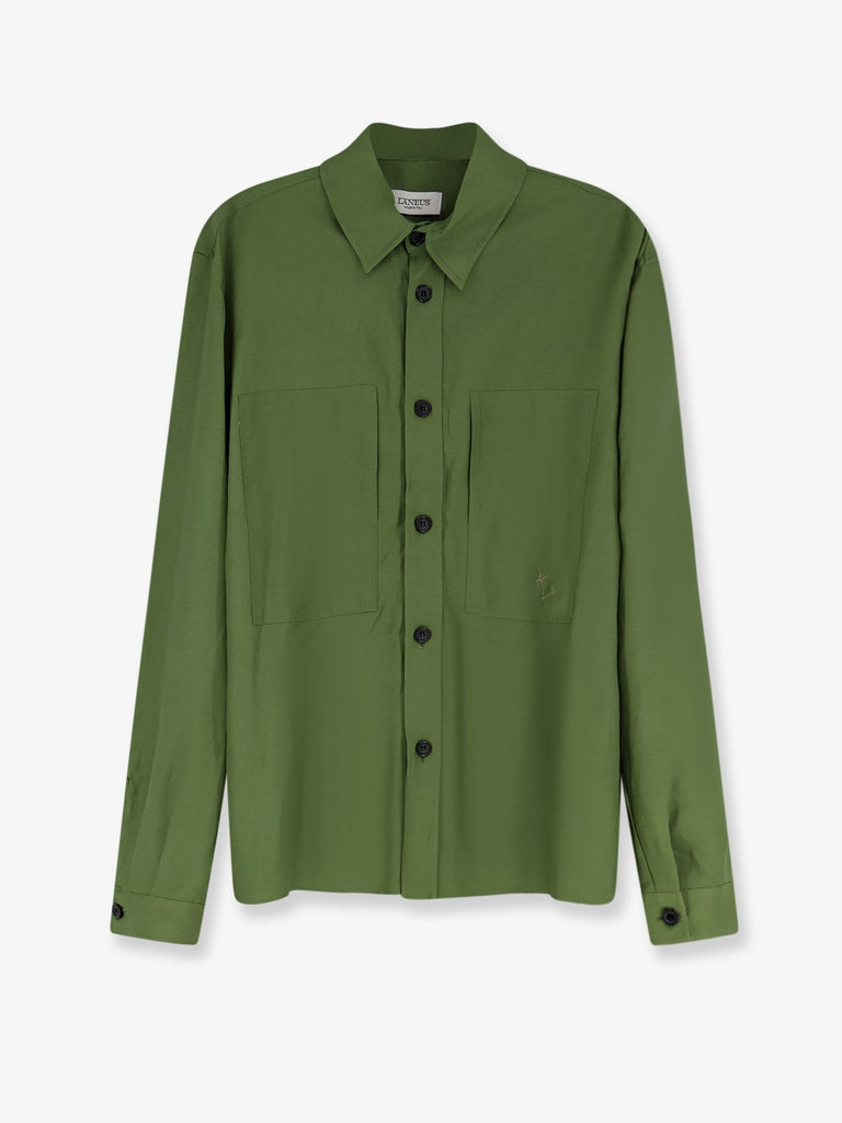 Viscose and linen shirt