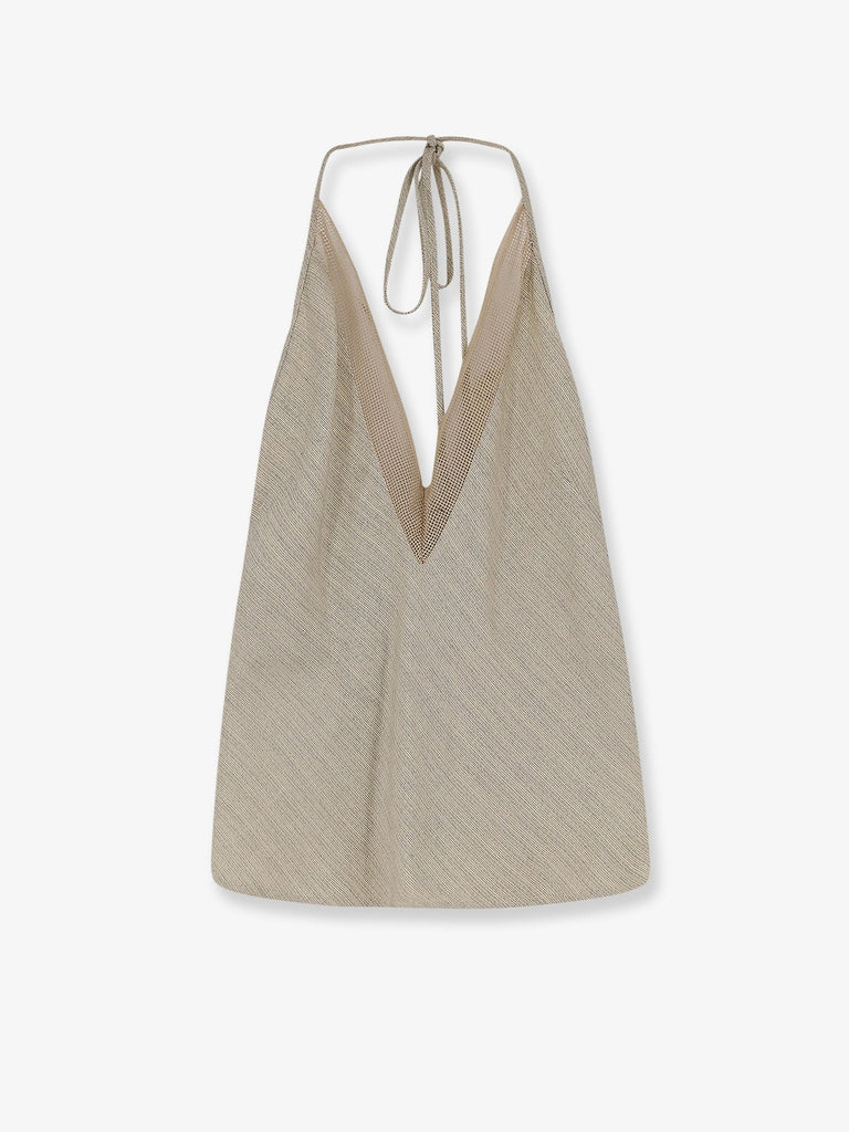 Viscose and linen top