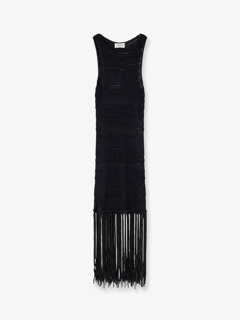 Viscose and recycled polyester dress