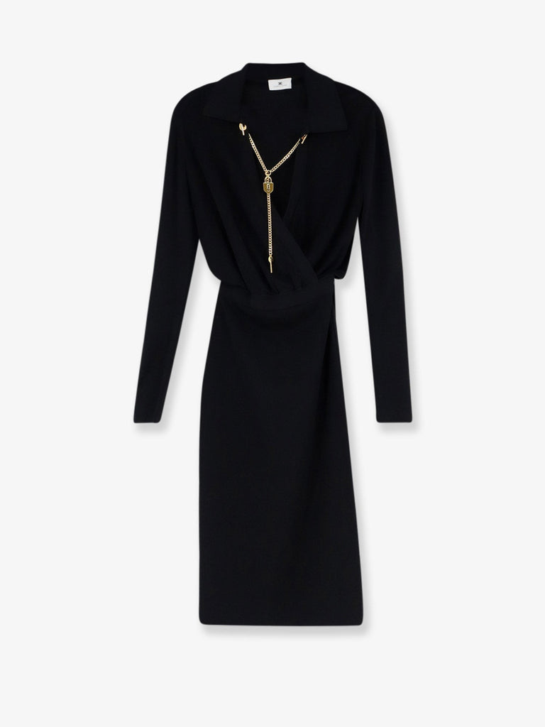 Viscose blend midi dress