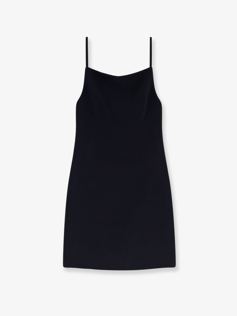 Viscose blend mini dress