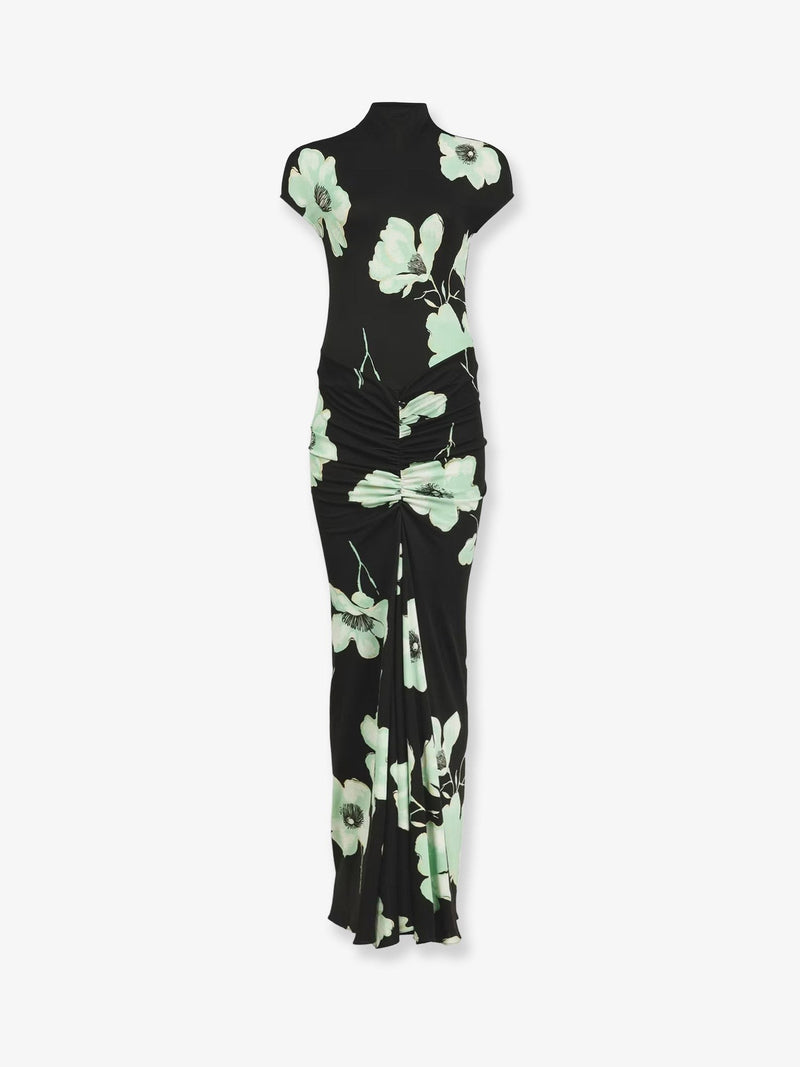 Viscose dress with Sakura print