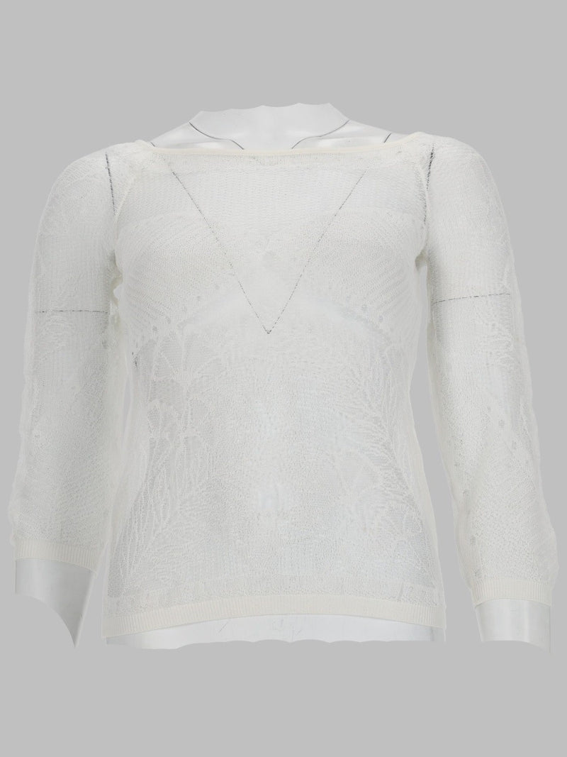 viscose net knit top