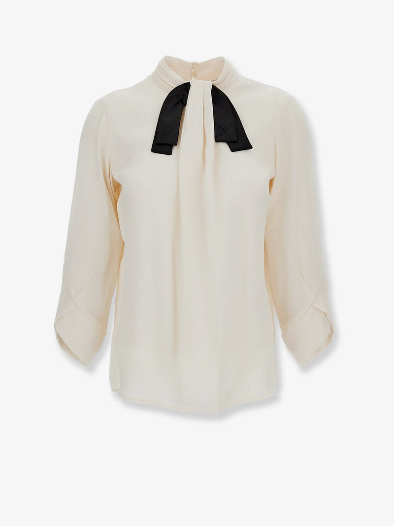 Viscose shirt with contrasting detail