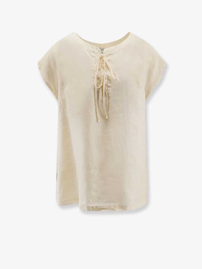"Vissuto" linen shirt
