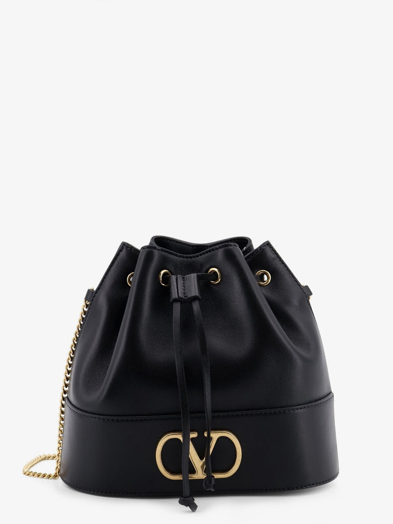 VLogo Signature Leather Bucket Bag