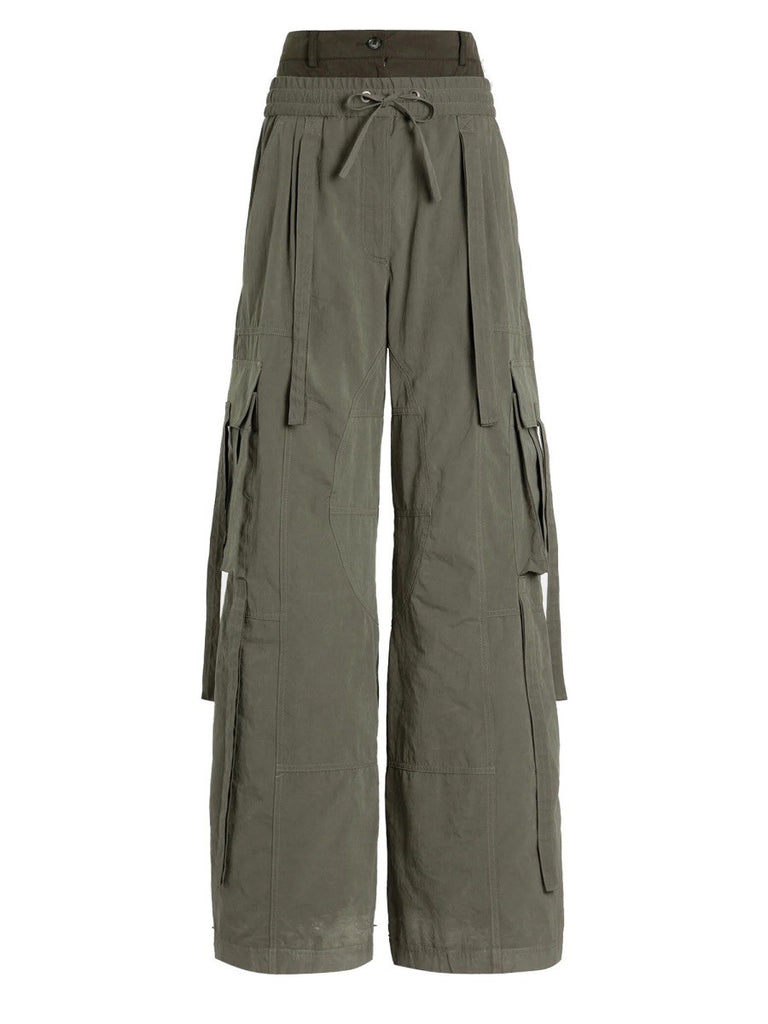 WAXED FAILLE PANTS