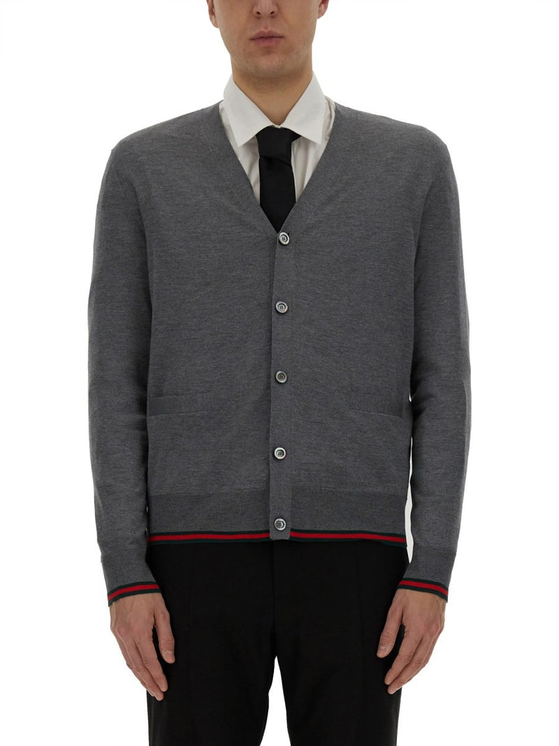 WEB PATTERN CARDIGAN