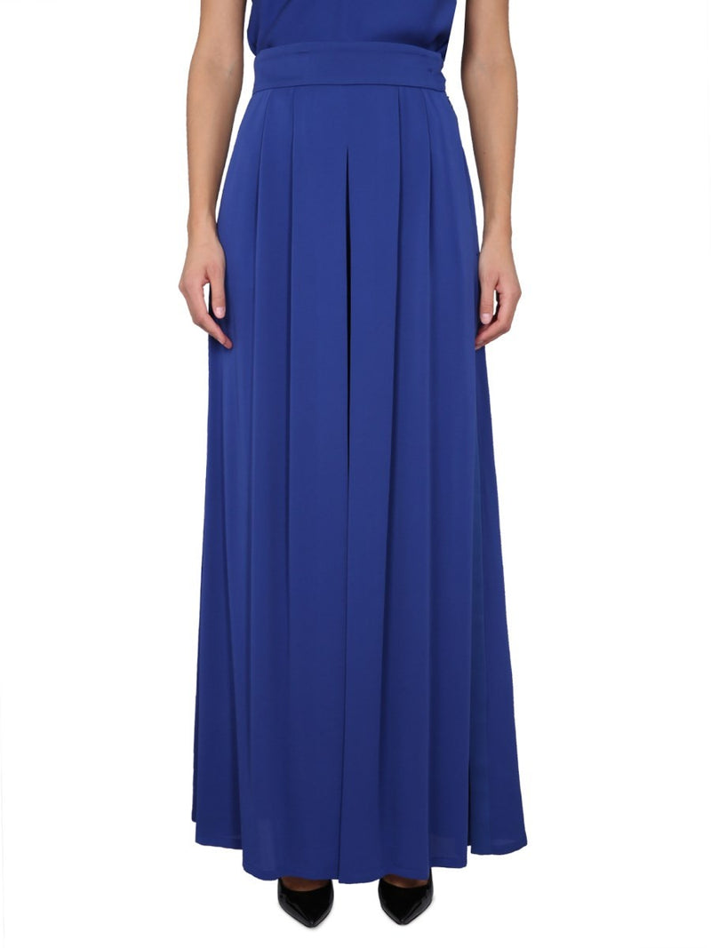 WIDE SILK TUXEDO PANTS