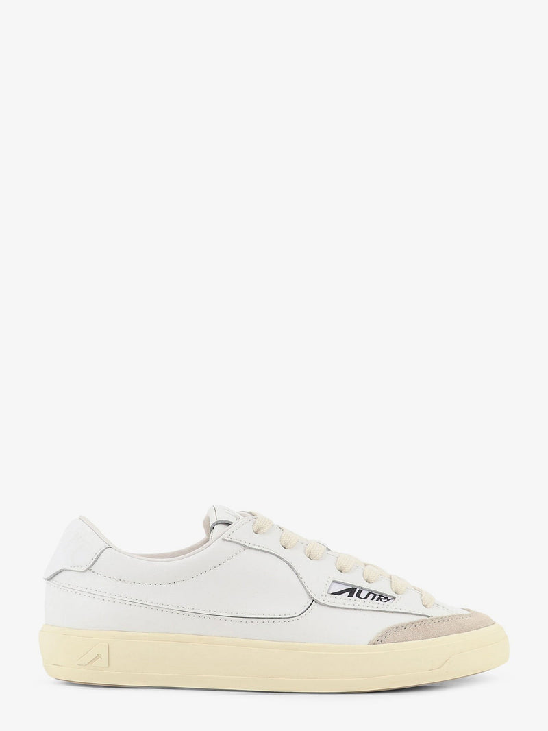 Windscape leather sneakers with suede insert
