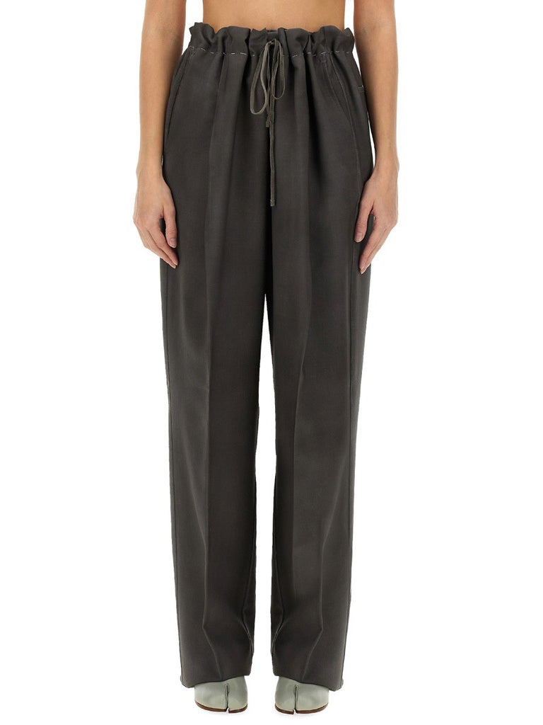 WOOL AND MOHAIR PANTS