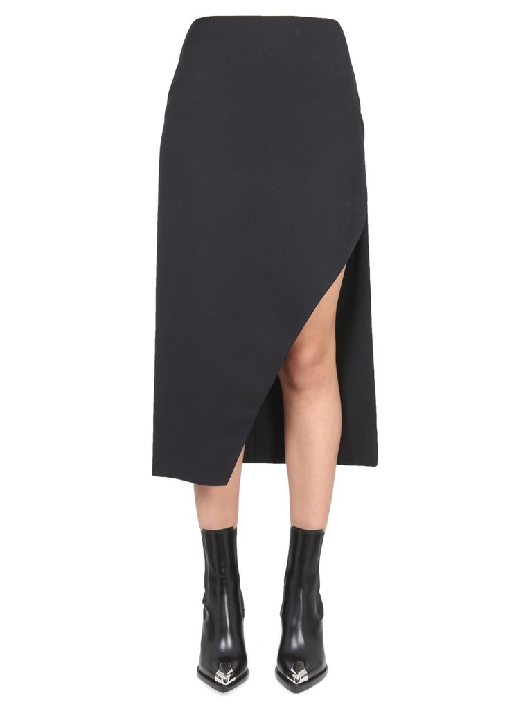 WOOL AND MOHAIR SKIRT