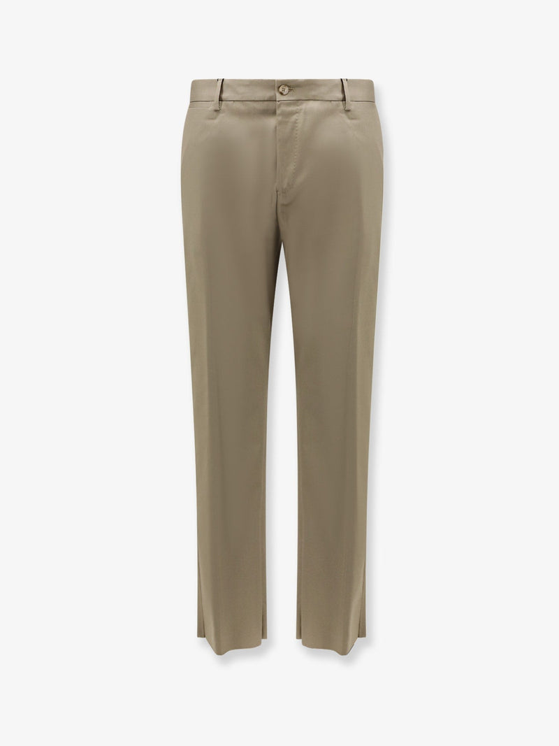 Wool and silk trousers