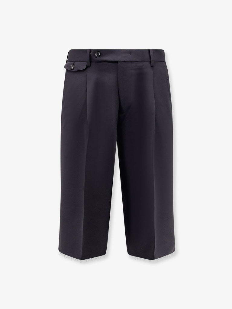 Wool blend bermuda shorts with frontale pinces