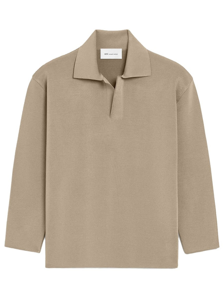 WOOL BLEND POLO SHIRT