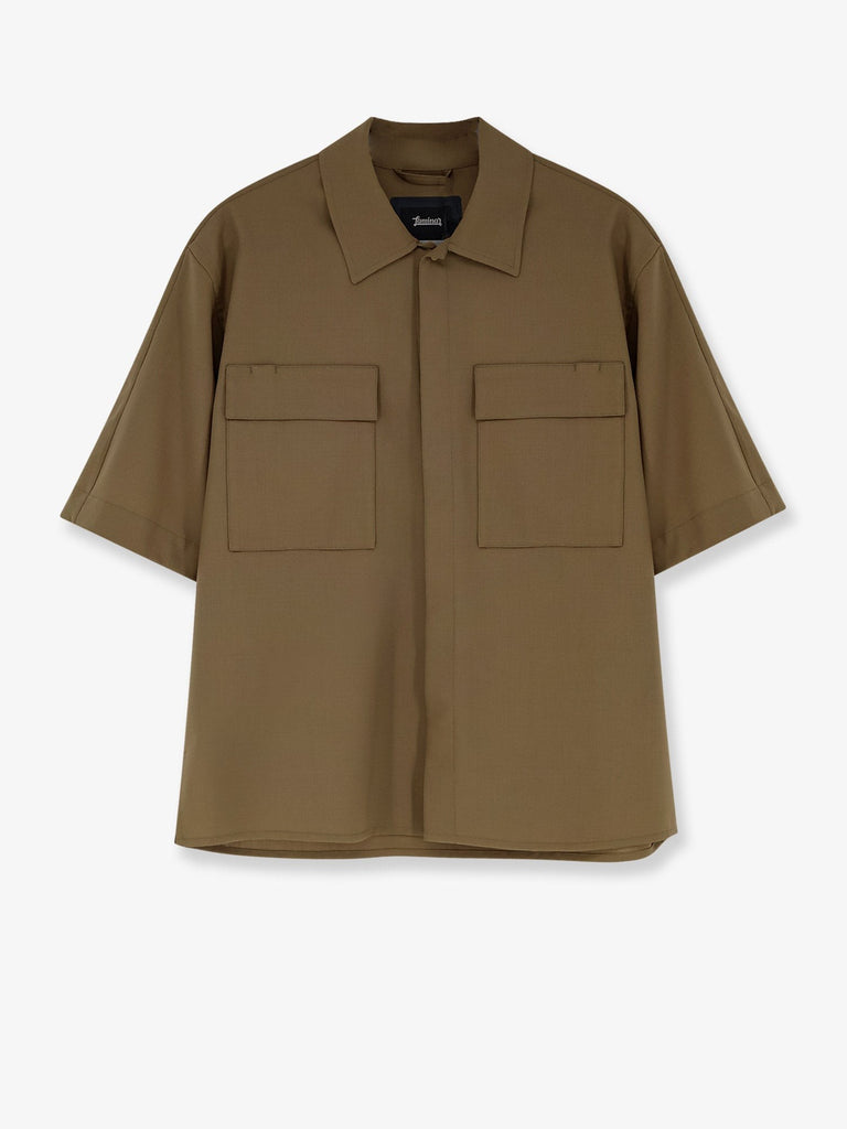 Wool blend shirt