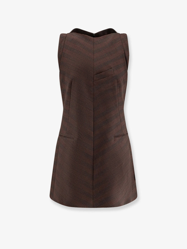 Wool blend short dress