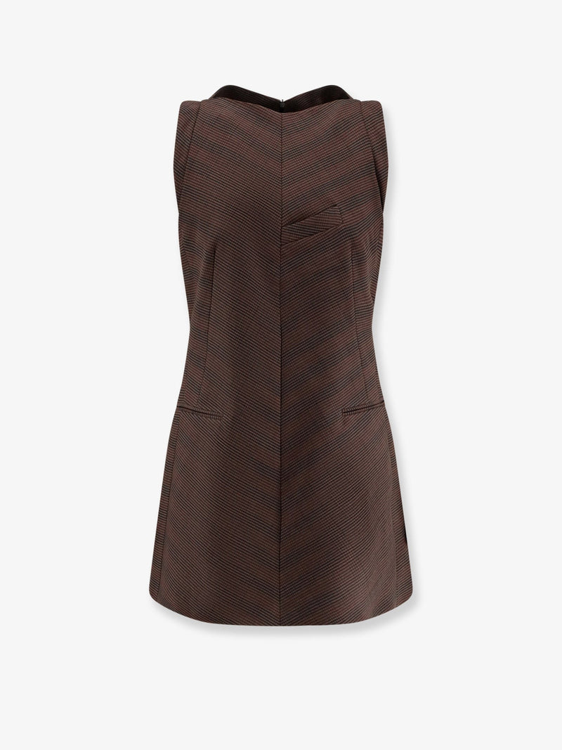 Wool blend short dress