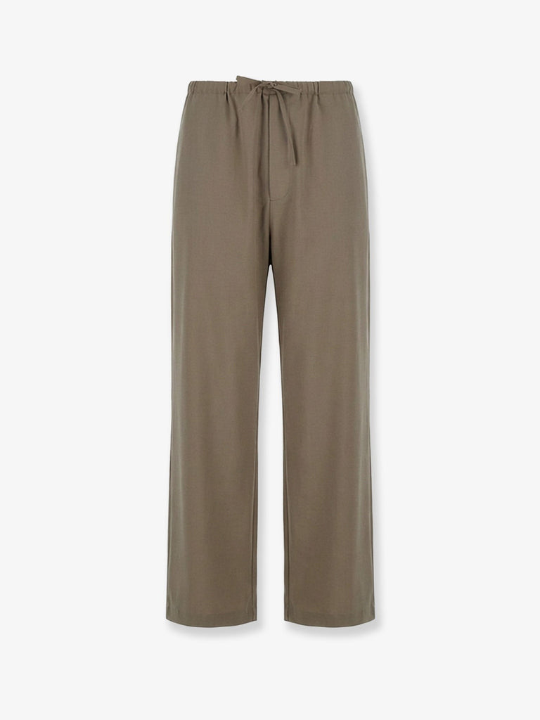 Wool blend trousers