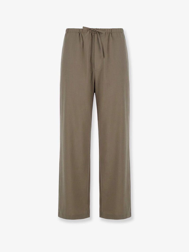 Wool blend trousers