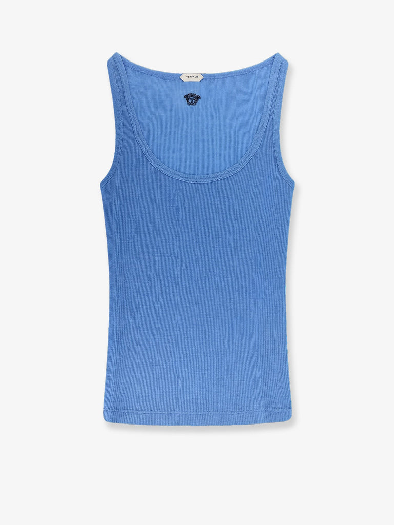 Wool tank top with back logo