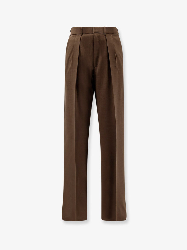 Wool trousers with pinces