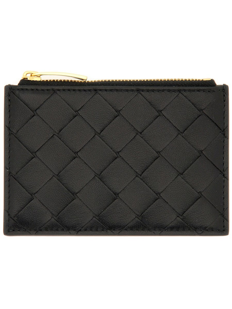 "WOVEN" CARD HOLDER WITH ZIPPER