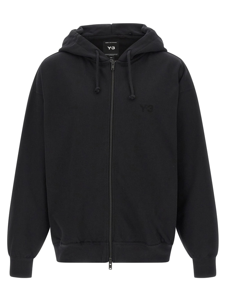 'Y-3 Brushed Terry Zip' hoodie