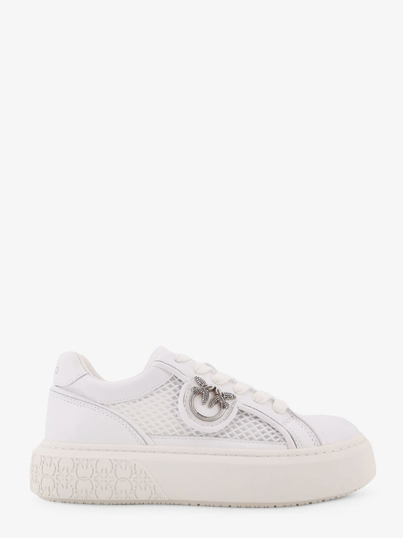 Yoko leather sneakers with mesh inserts