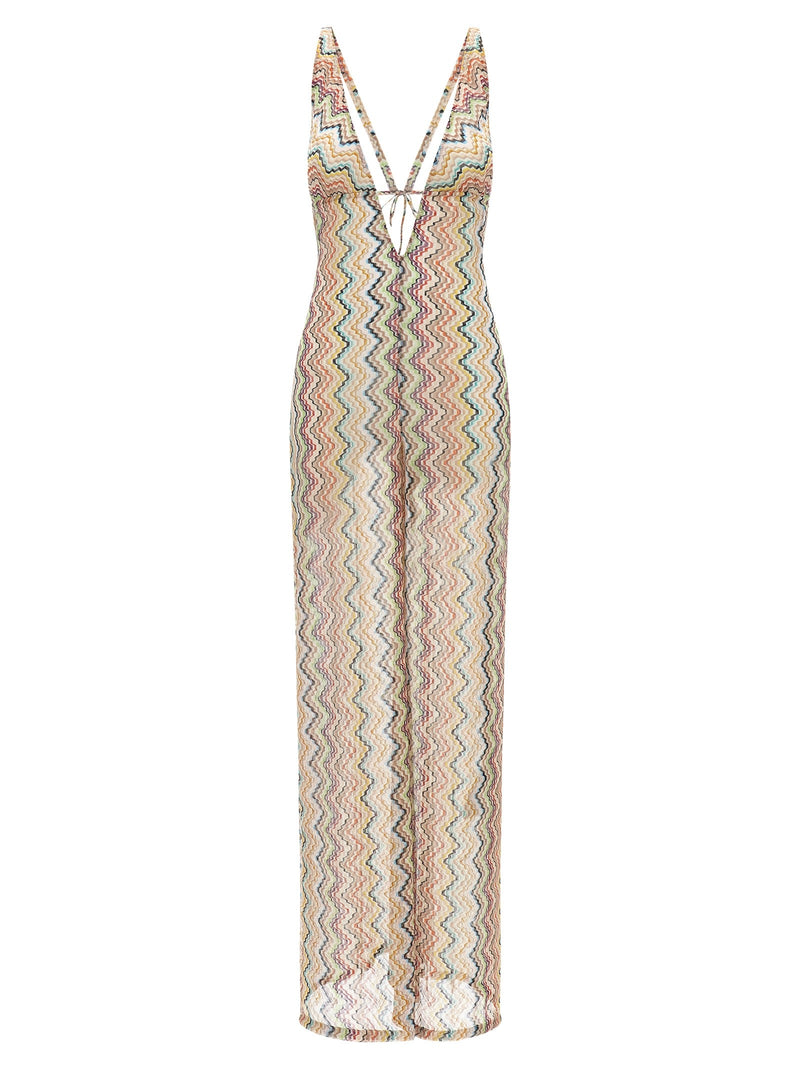 Zigzag cover-up suit