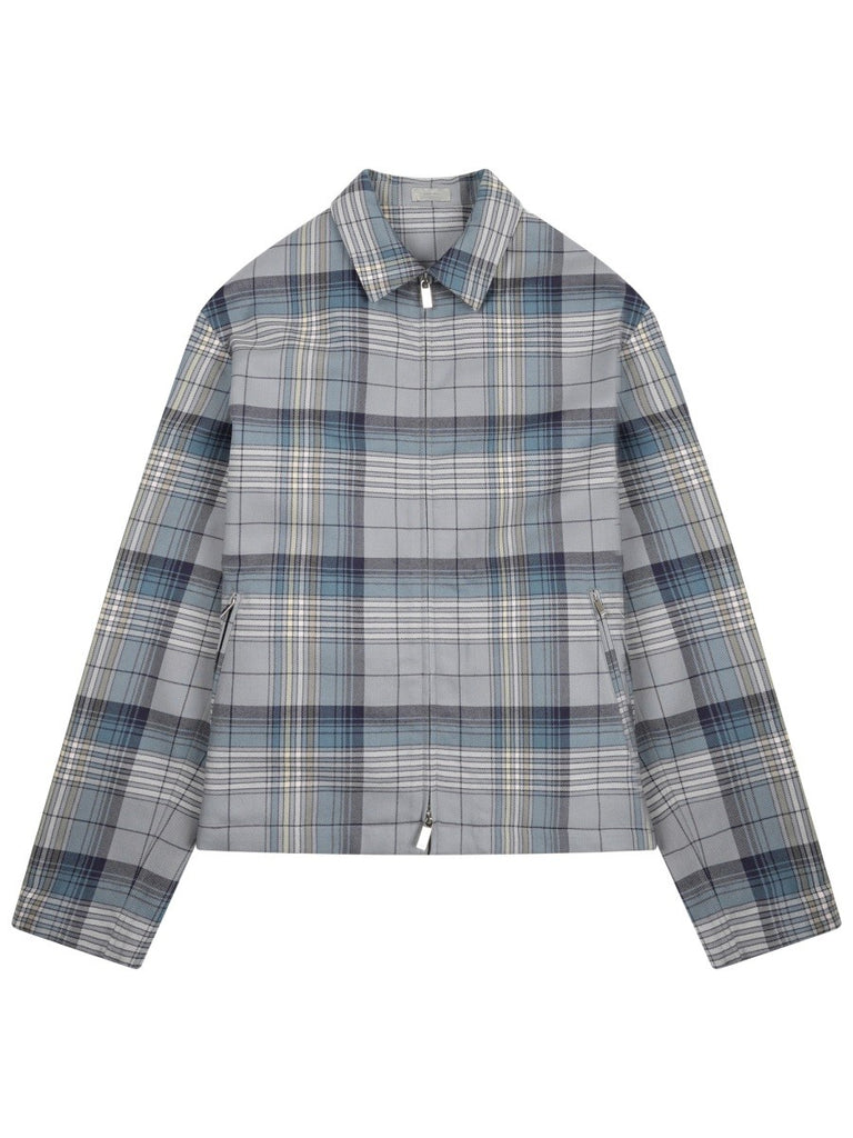 ZIPPERED "CHECK" SHIRT