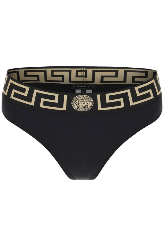 Versace Versace bikini bottom with greca band